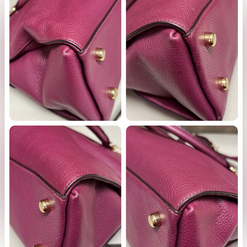 🔥🔥🔥Coach Leather Top Handle Satchel Handbag Shoulder Bag - Picture 13 of 15